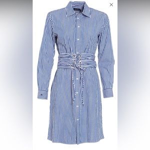 Polo Ralph Lauren Striped Long Sleeve Casual Fit Dress